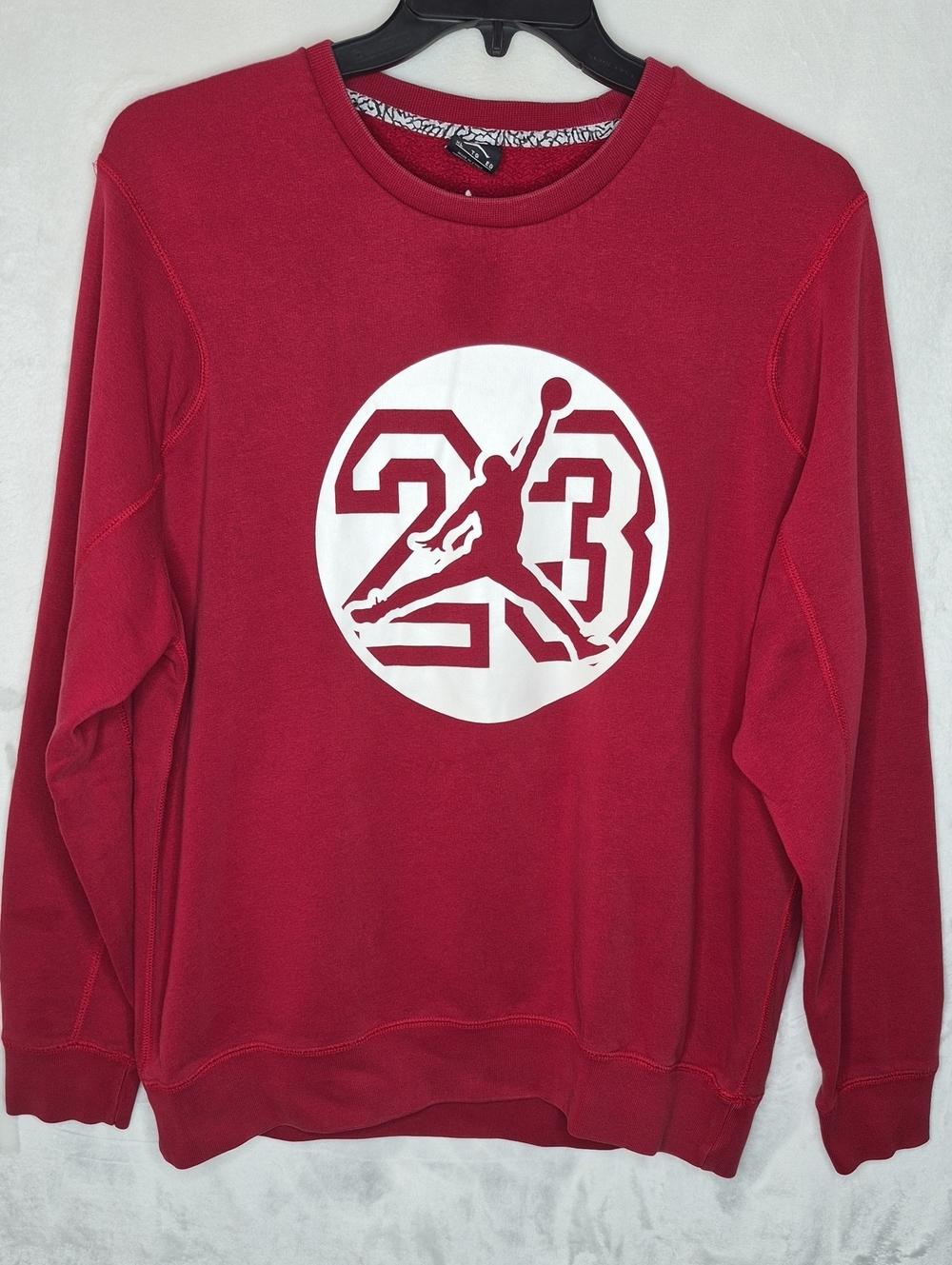 Vintage‎ Nike Jordan Brand 23 Jumpman Crewneck Sweatshirt XL Red